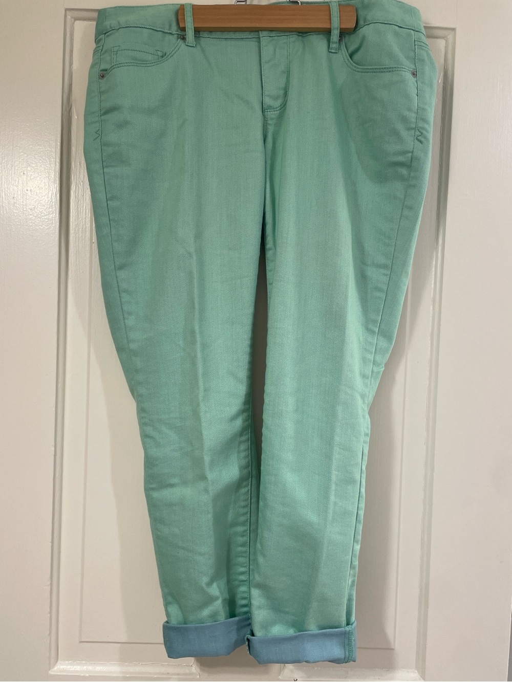 Mossimo Supply Co. Mint Green Boyfriend Jeans Size 13